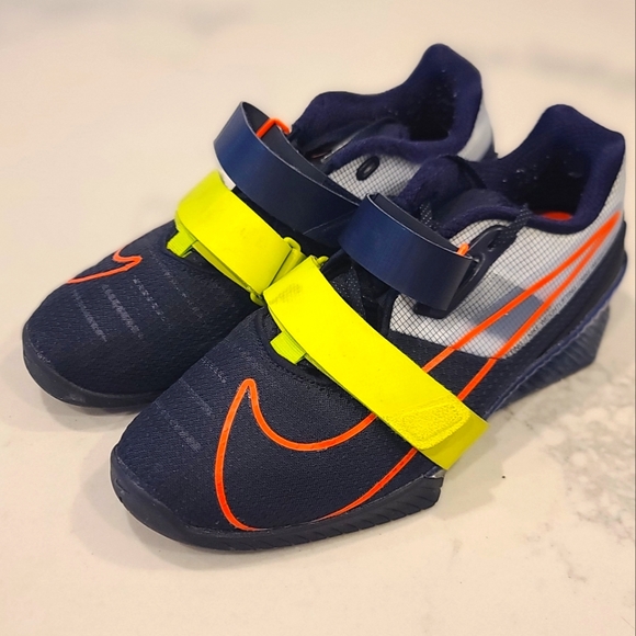 Nike Romaleos 4 Blackened Blue Cyber Wheightlifting Shoes - Picture 1 of 1